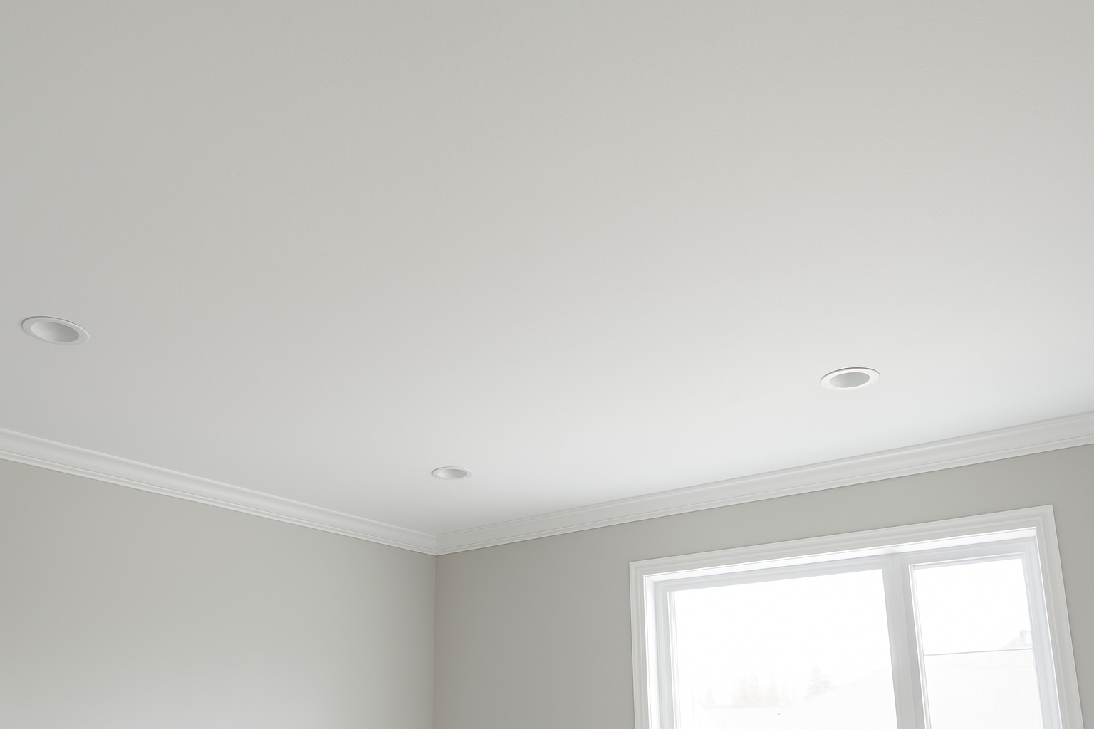 Bright, clean ceilings that make the whole room feel new